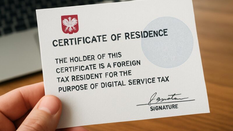 WHT przy zakupie usług cyfrowych – certyfikat rezydencji: jak małe firmy mogą myśleć globalnie