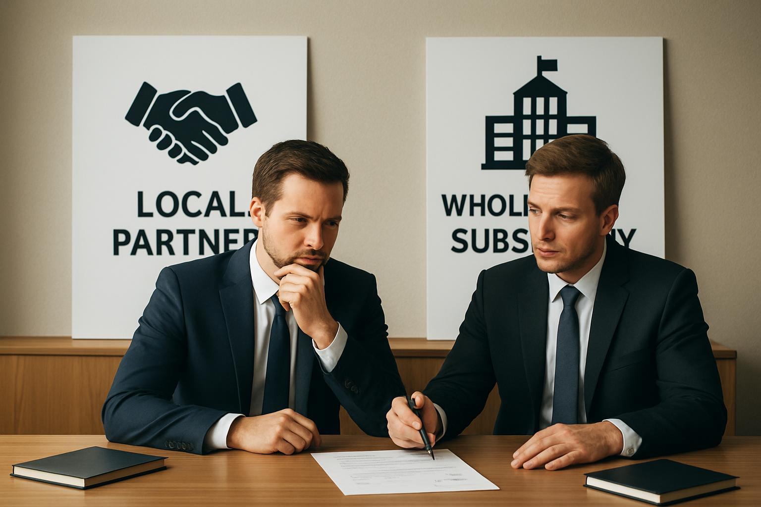 Partner lokalny czy własny oddział – jak porównać dwa modele ekspansji?. Ryzyko prawne i zgodność: gdzie umowa i struktura robią różnicę Partner lokalny czy własny oddział – jak porównać dwa modele ekspansji?. Ryzyko prawne i zgodność: gdzie umowa i struktura robią różnicę